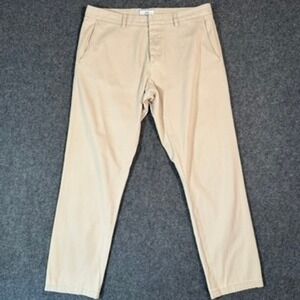 AMI Alexandre Mattiussi Men's Beige Chino Pants Size M 40 US 32x27.5 Crop Casual